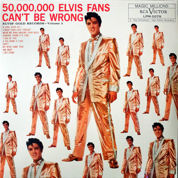 Elvis Presley – 50,000,000 Elvis Fans Can't Be Wrong - Elvis' Gold Records Volume 2 - LP