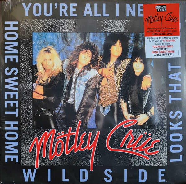 Mötley Crüe – You're All I Need RSD Black Friday 2022 - LP 10 Inch Rojo