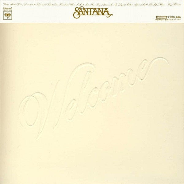 Santana – Welcome - CD Japones