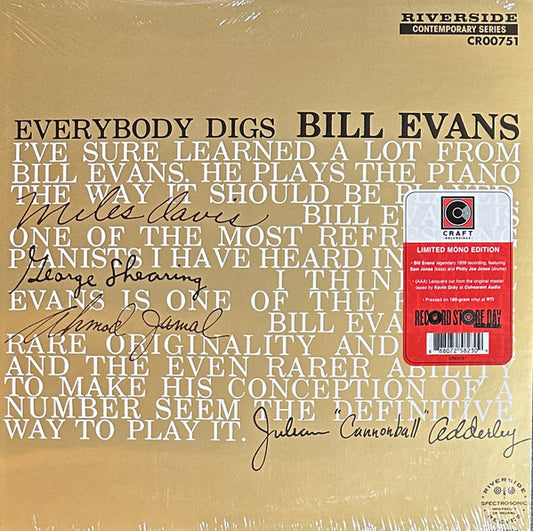 Bill Evans Trio - Everybody Digs Bill Evans LP RSD 2024