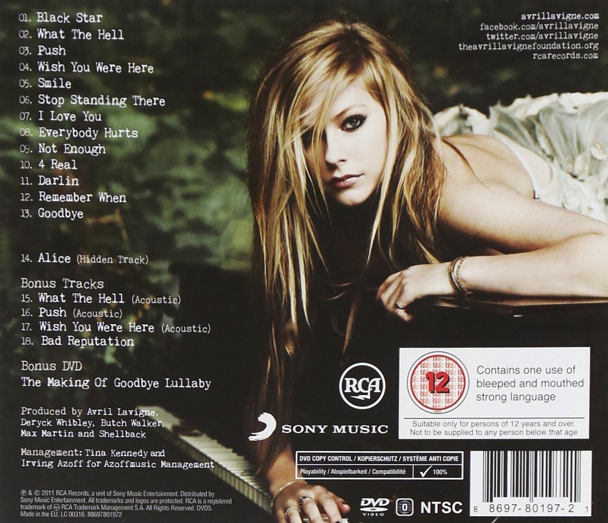 Avril Lavigne - Goodbye Lullaby (Deluxe Edition) - CD+DVD