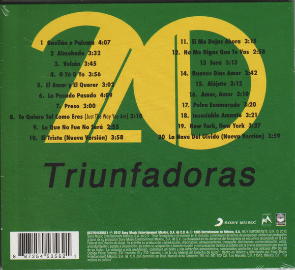 José José – 20 Triunfadoras CD