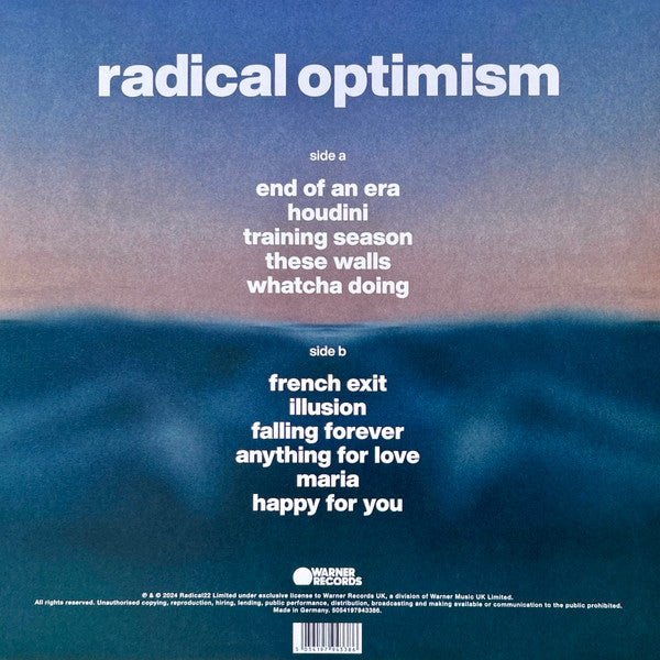 Dua Lipa – Radical Optimism - LP Curacao Azul