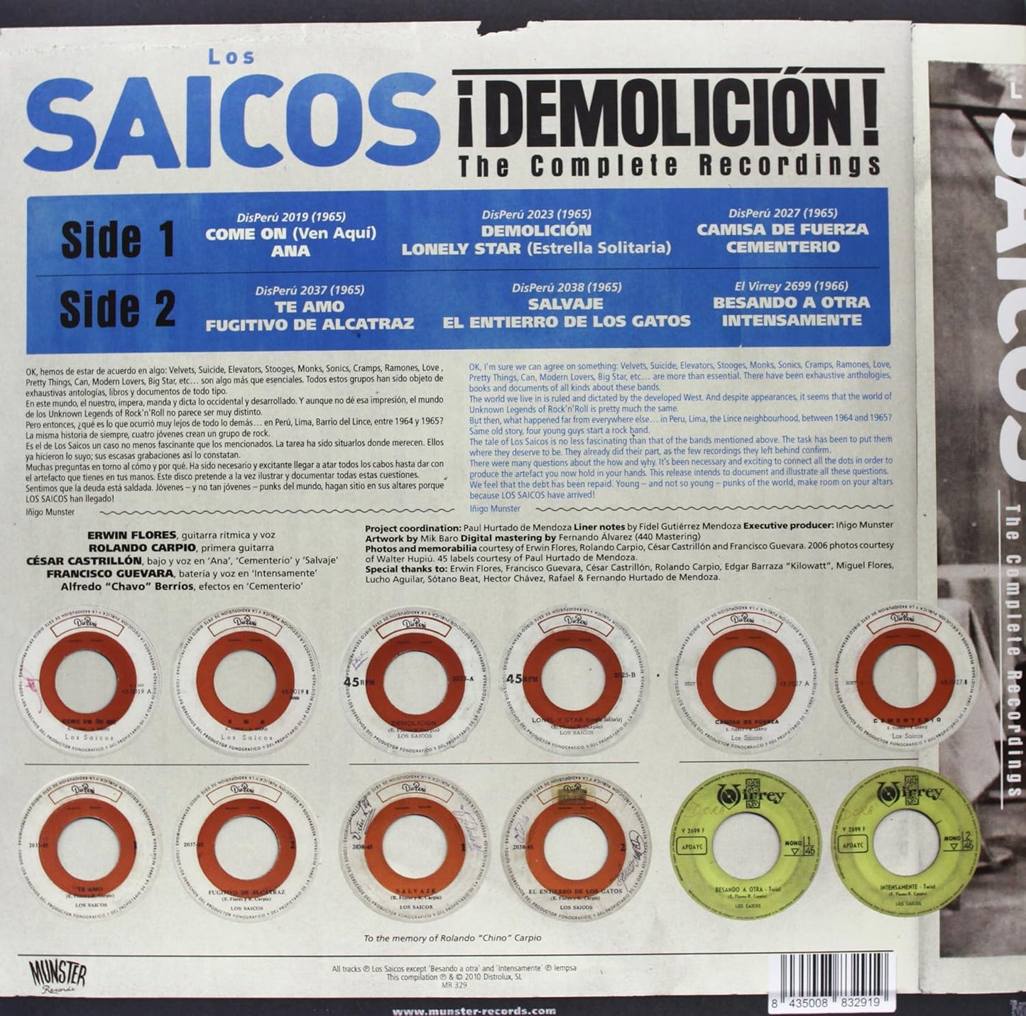 Los Saicos - Demolicion LP