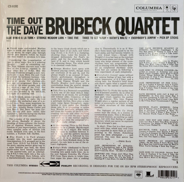 The Dave Brubeck Quartet – Time Out - LP