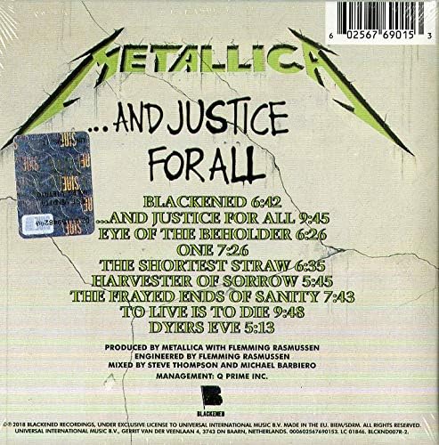 Metallica - And Justice For All CD