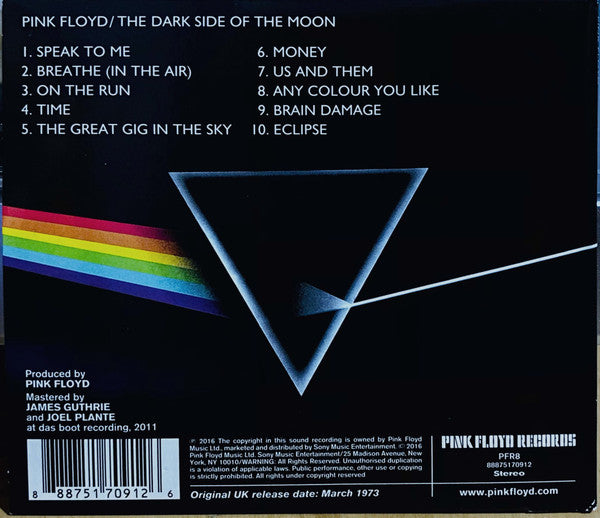 Pink Floyd - Dark Side of the Moon CD