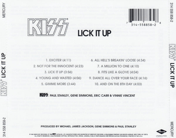 Kiss – Lick It Up - CD