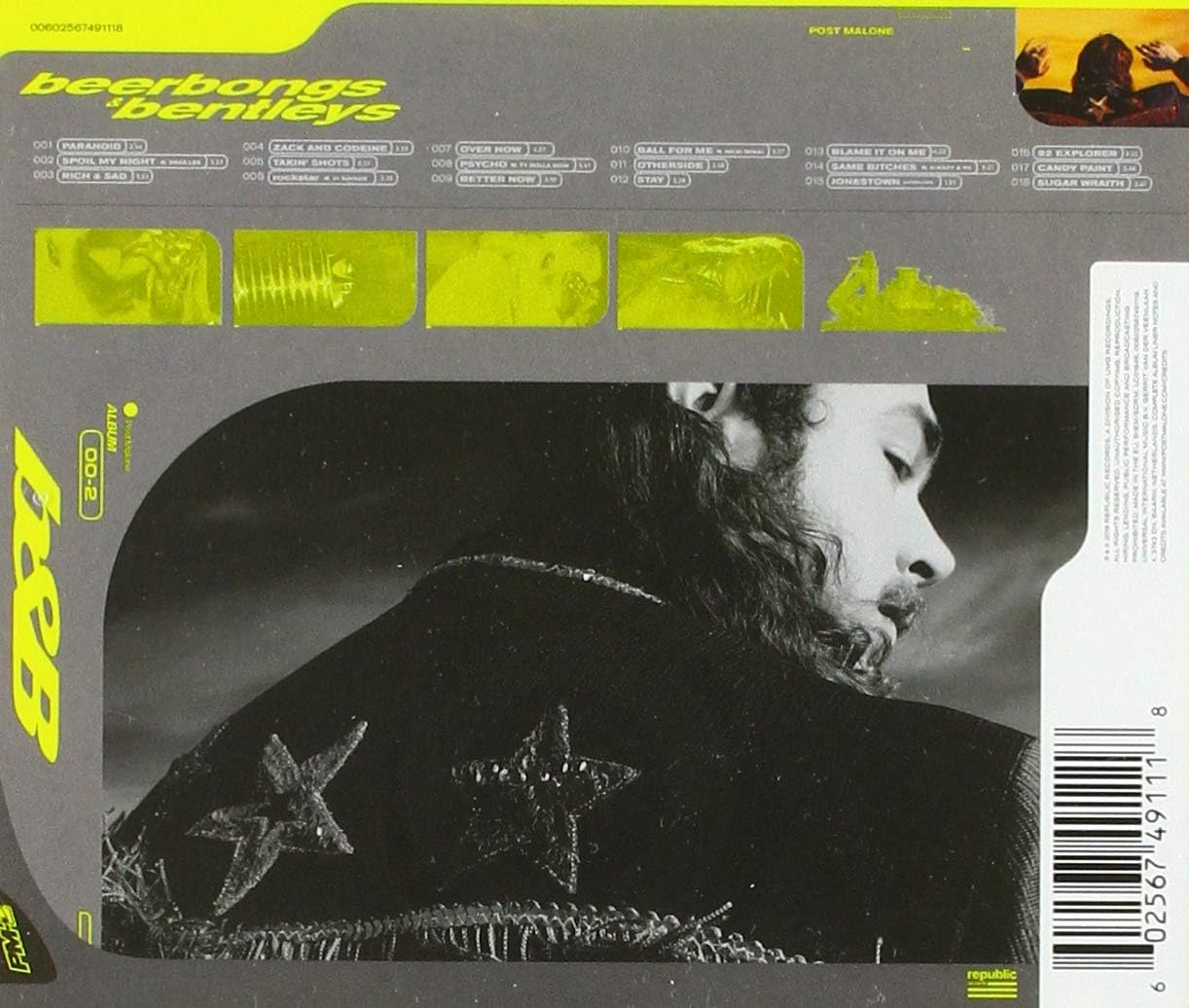 Post Malone – Beerbongs & Bentleys CD