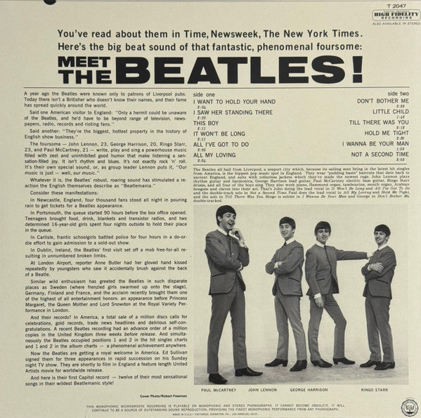 The Beatles – Meet The Beatles! - LP