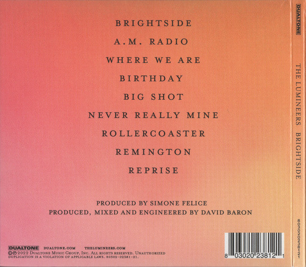 The Lumineers – Brightside - CD