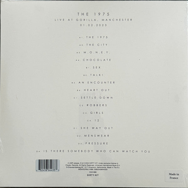 The 1975 - Live At Gorilla Manchester 01.02.2023 LP RSD 2024