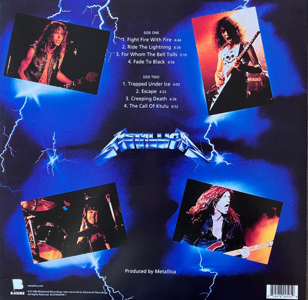 Metallica - Ride The Lightning LP