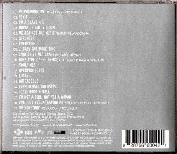 Britney Spears – Greatest Hits: My Prerogative - CD