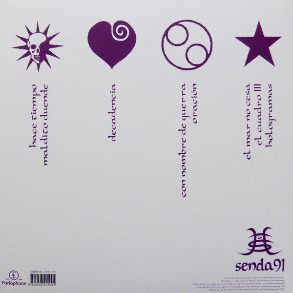 Heroes Del Silencio - Senda 91 - LP Morado/Blanco+CD