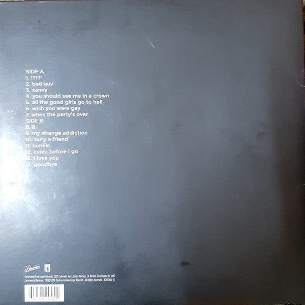 Billie Eilish – When We All Fall Asleep, Where Do We Go? Verde Brilla Obscuridad - LP