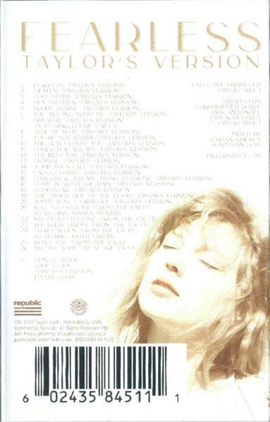 Taylor Swift - Fearless Taylors Version - Cassette