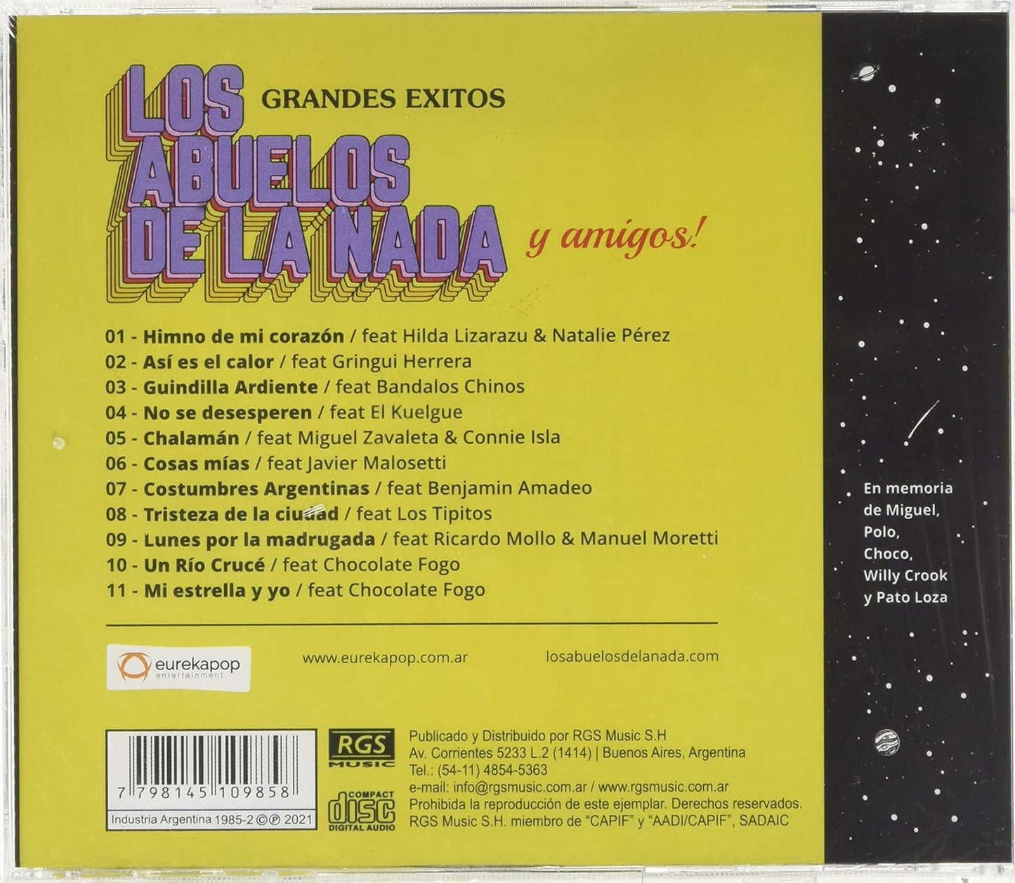 Los Abuelos De La Nada – Grandes Exitos CD