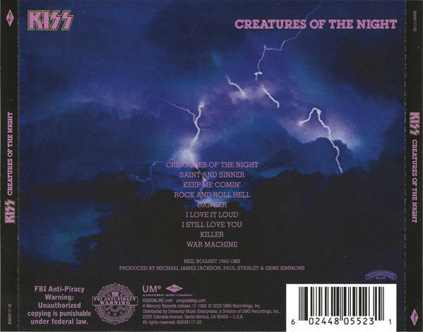 Kiss – Creatures Of The Night - CD