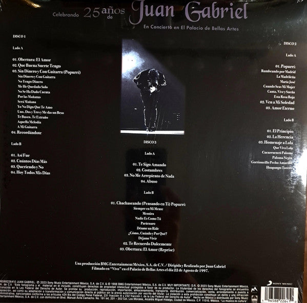 Juan Gabriel – Celebrando 25 Años En El Palacio De Bellas Artes LP