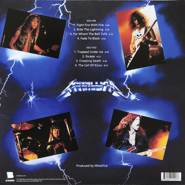 Metallica - Ride The Lightning LP Azul