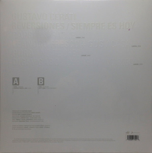 Gustavo Cerati – Reversiones / Siempre Es Hoy - LP