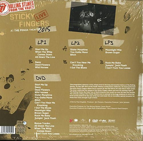 The Rolling Stones – Sticky Fingers Live At The Fonda Theatre LP