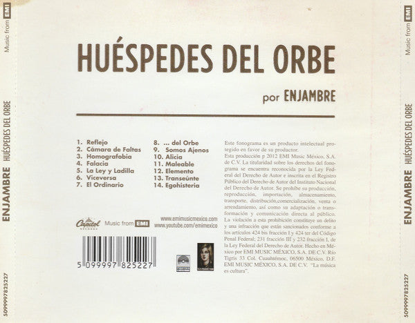 Enjambre – Y Los Huéspedes Del Orbe - CD