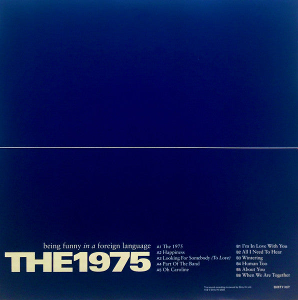 The 1975 – Being Funny In A Foreign Language - LP Transparente