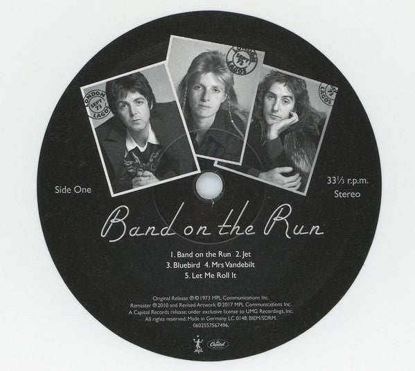 Paul McCartney And Wings - Band On the Run - LP Blanco