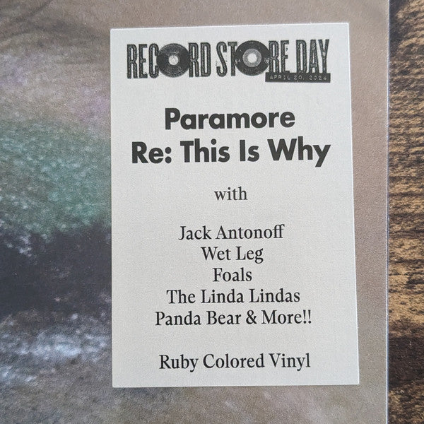 Paramore - Re: This Is Why LP RSD 2024
