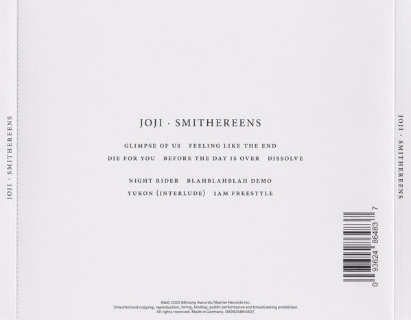 Joji - Smithereens - CD