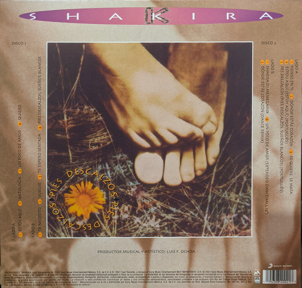 Shakira - Pies Descalzos - LP Rojo