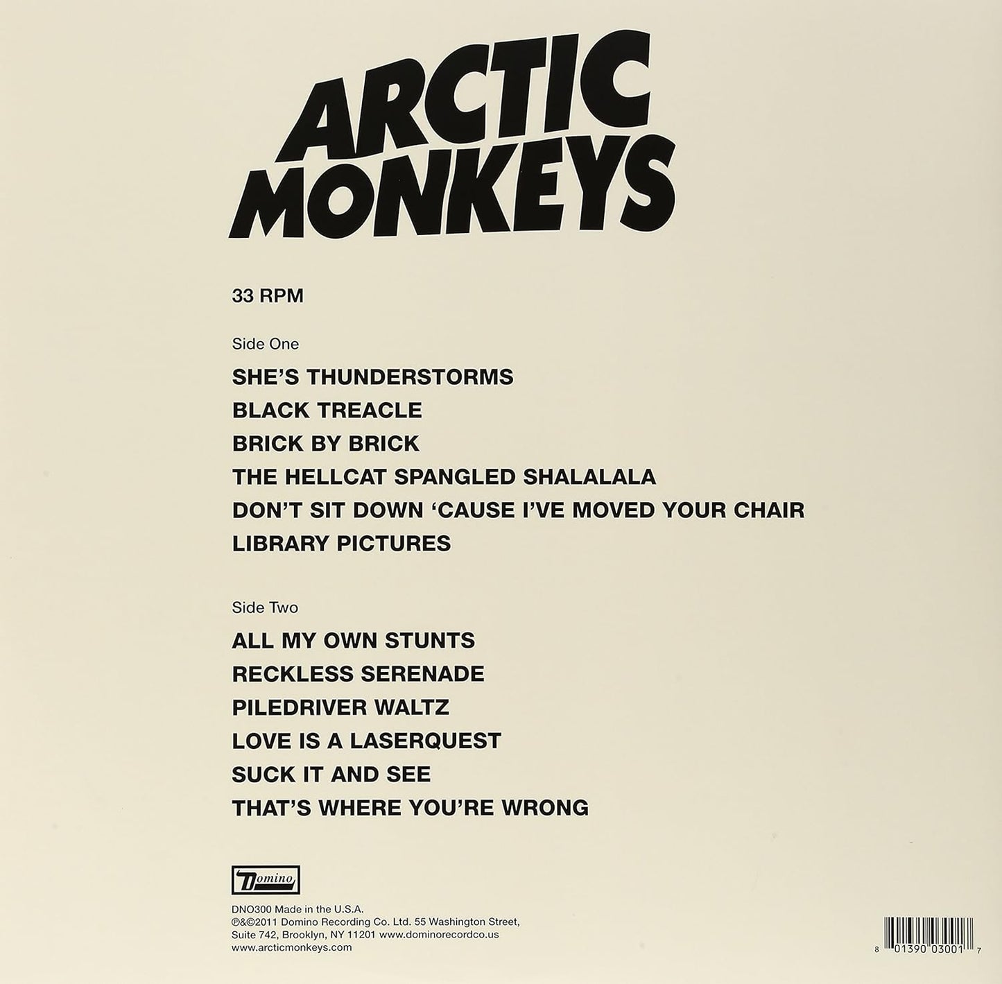 Arctic Monkeys -  Suck It and See LP