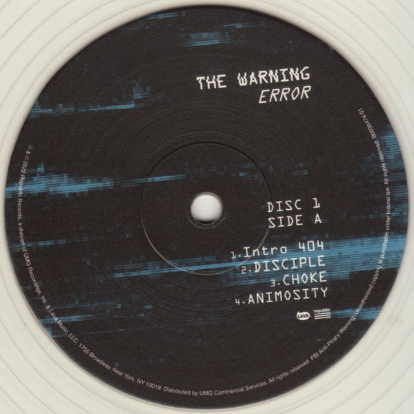 The Warning Error LP Transparente